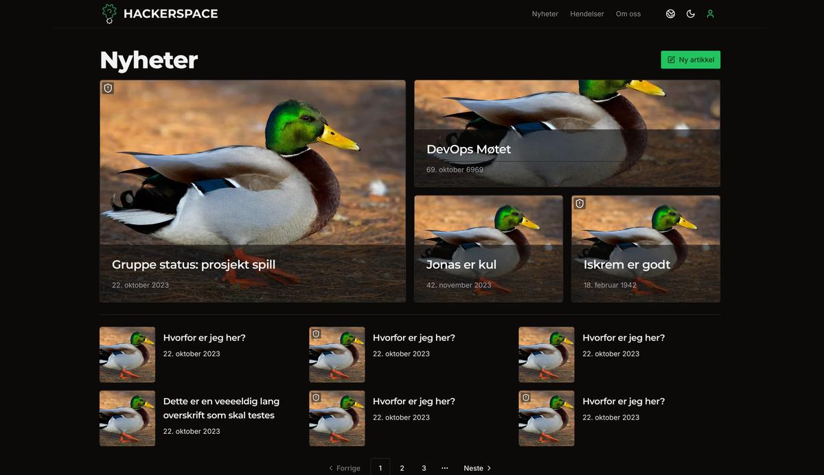 New Hackerspace NTNU Website (WiP)